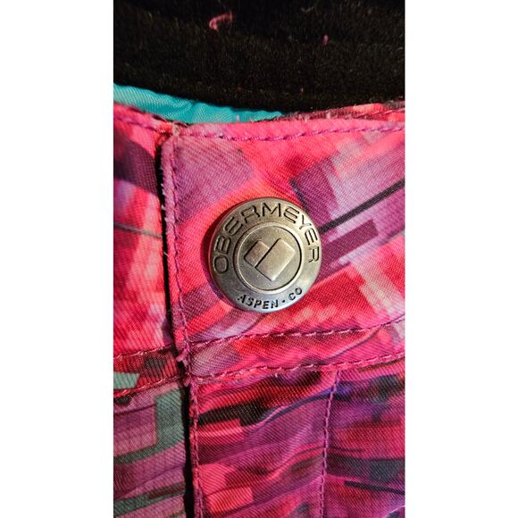 Obermeyer Digi Print Brooke/ Elsie Ski Snow Pants Girls Size XL (18-20) Aspen CO - Picture 8 of 11